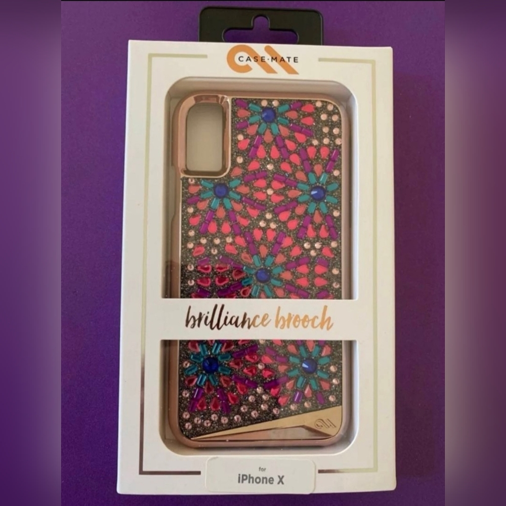 iPhone X/XS - Casemate Brilliance Brooch Case (GENUINE CRYSTALS)